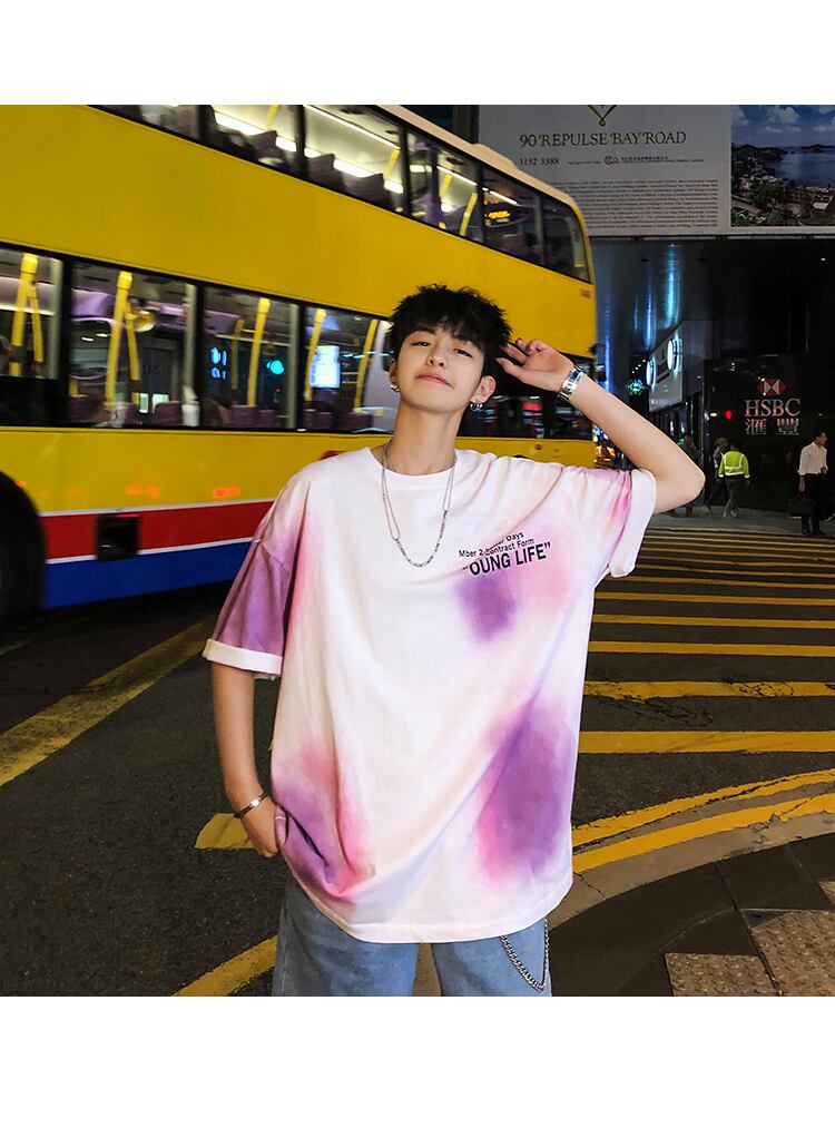 全2色 Tシャツ カットソー プリント カジュアル おしゃれ