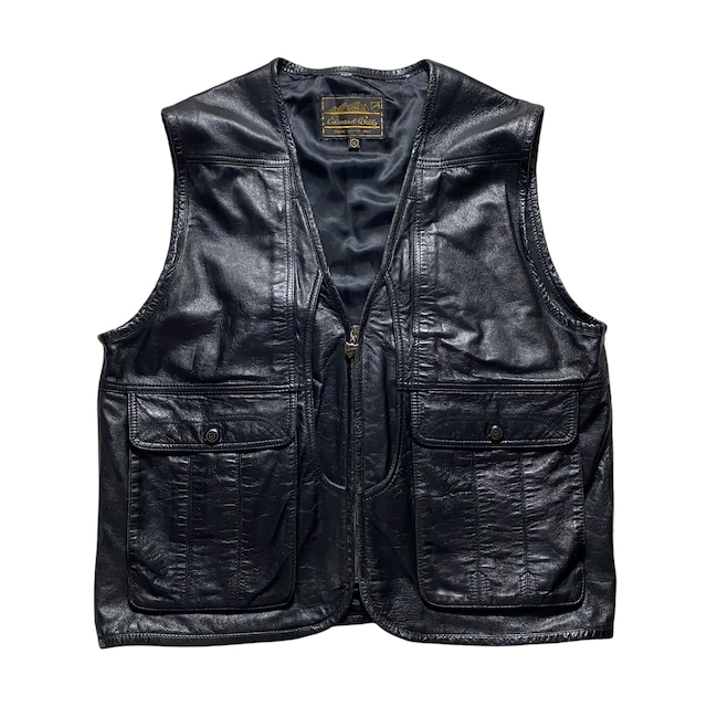 EDWARD BILLY leather hunting vest