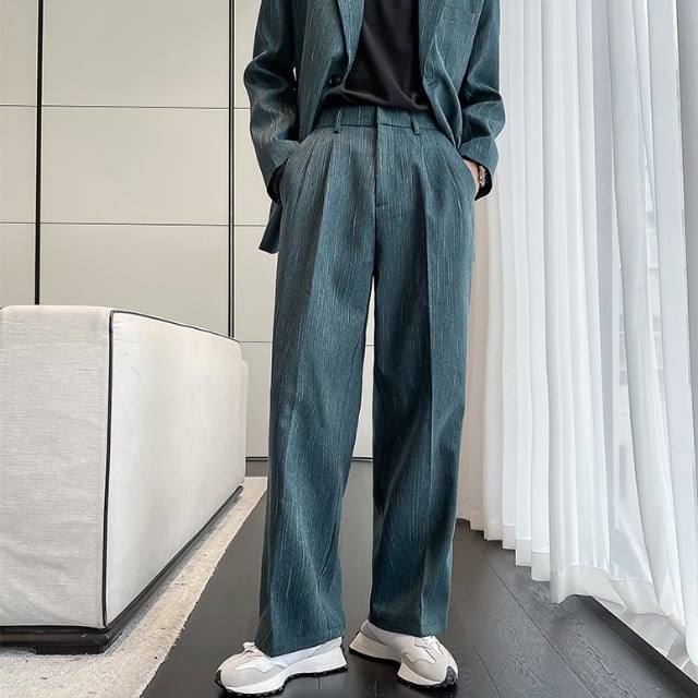 予約販売】メンズ セットアップ スーツ ストライプ柄 シック 男前