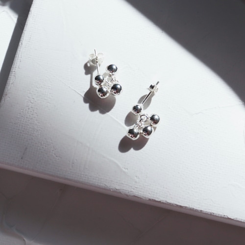 PIERCINGS || 【通常商品】 THREE BALL PIERCINGS (SILVER) || 1 PIERCINGS || SILVER || EBH090