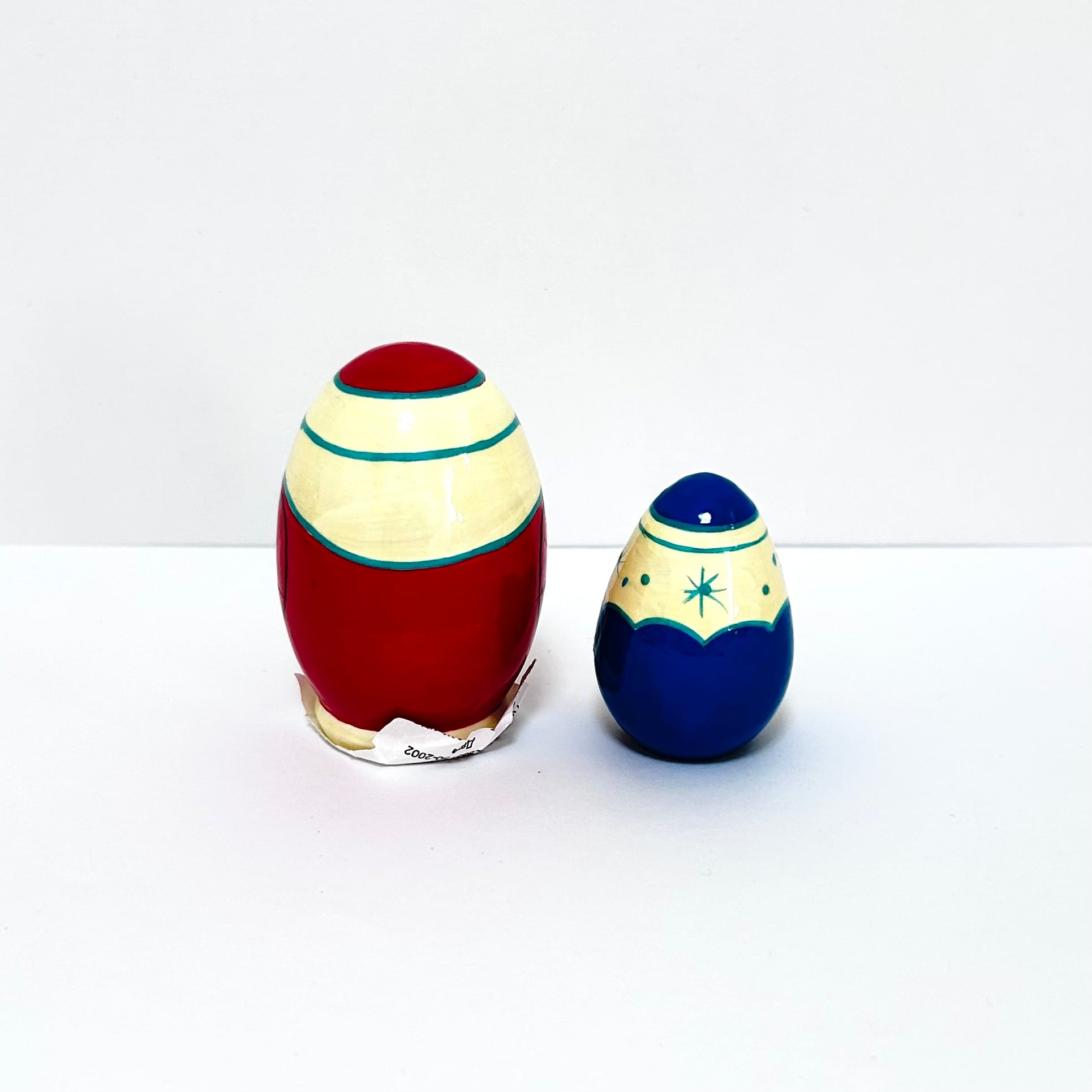 サンタと雪娘 マトリョーシカ 6.5cm 2ピース ノリンスク