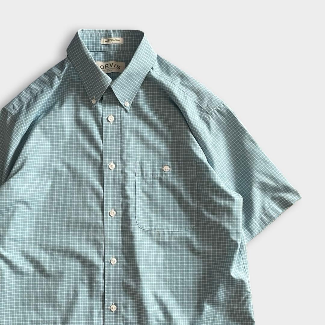 90s PERRY ELLIS ペリーエリス チェックシャツ 90s PERRY ELLIS ペリーエリス グレー コットン チェック シャツ