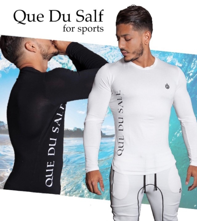 【Que Du Salf】ラッシュガード ロング Tシャツ サーファー ジム