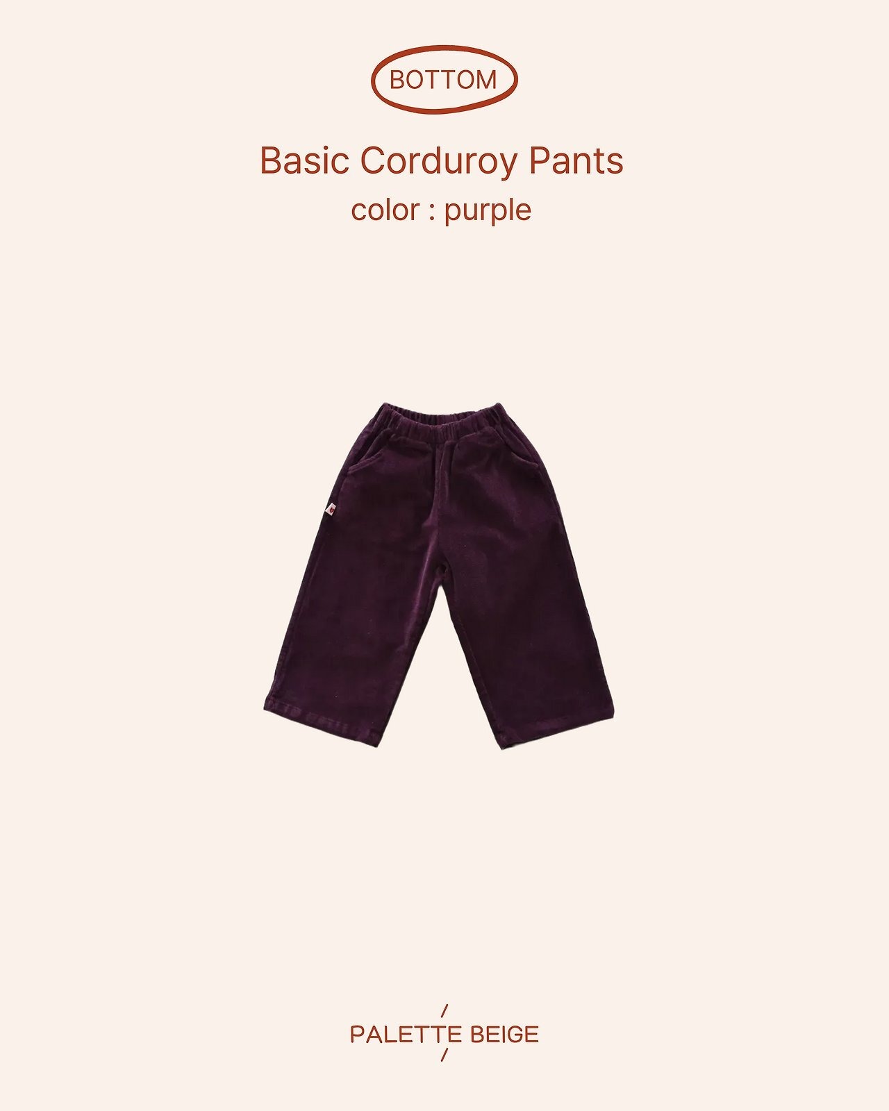 the beige［取寄］basic corduroy pants 26winter