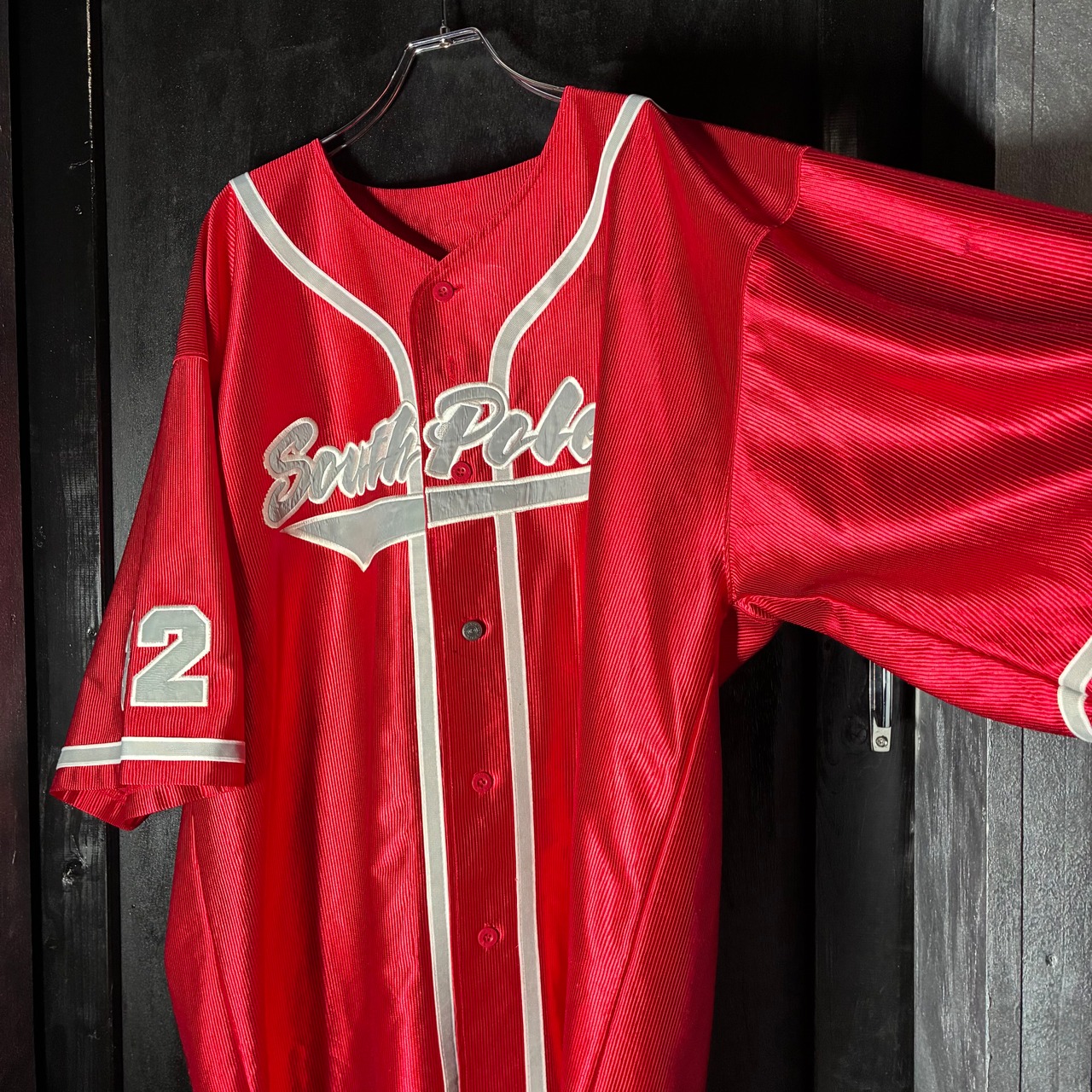 SOUTH POLE metallic baseball shirt　サウスポール　メタリックベースボールシャツ