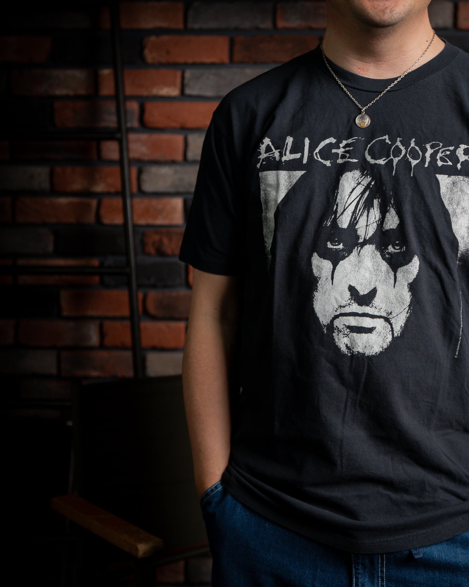 THRIFTY LOOK】ALICE COOPER TEE 新品 ユーズド加工 L XL アリス