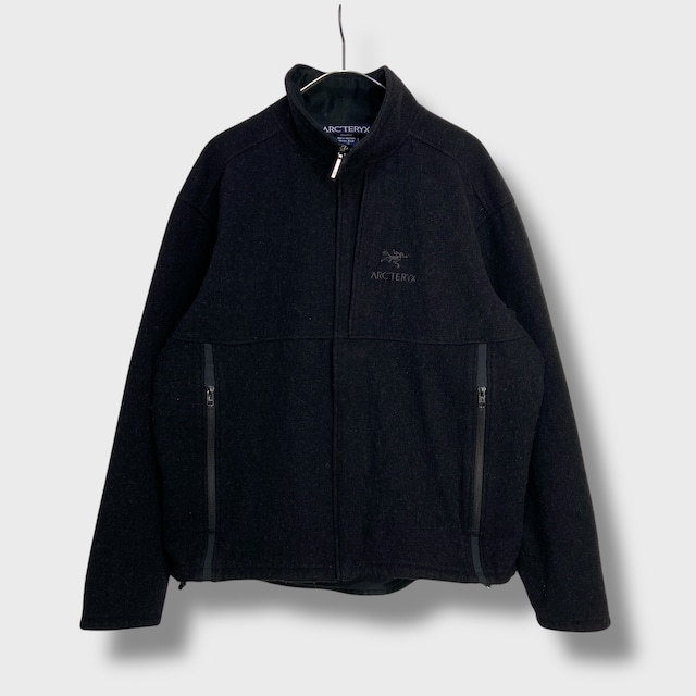00s アークテリクス ウールカシミア混ジャケット ブルゾン ブラック L