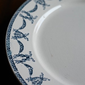 SARREGUEMINES  Plate / サルグミンヌ プレート【A】〈 フランス食器・皿・花リム・フランスアンティーク・アンティークプレート・ブロカント・ヴィンテージ 〉113248