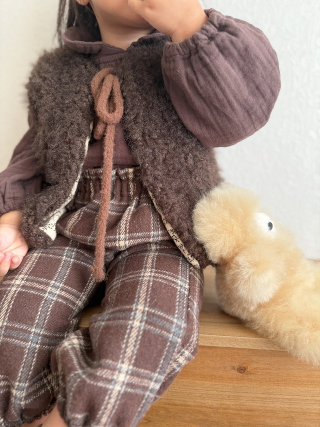 残り1点 即納⌇90cm ファー ベスト