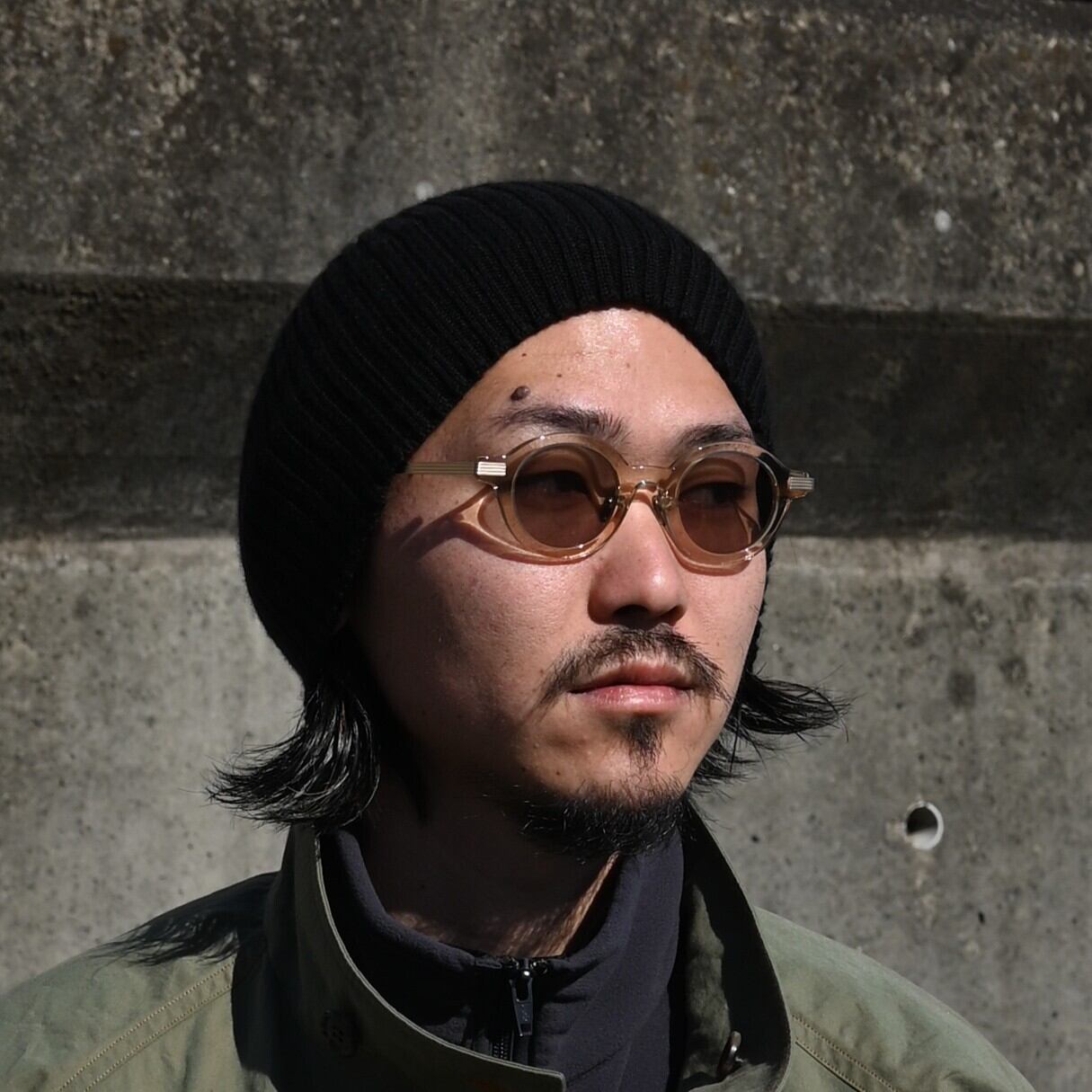 INTERIM / WOOL SILK CASHMERE DEADSTOCK YARN KNIT CAP | GANKO