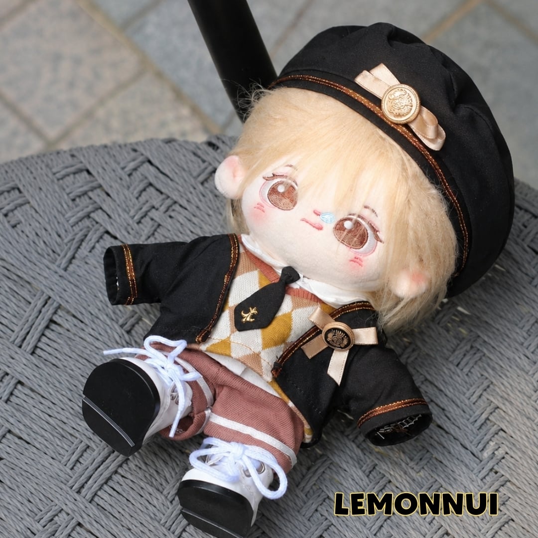 20cm ぬいぐるみ服 着せ替え 制服 帽子付き 推しぬい 綿人形 棉花娃娃