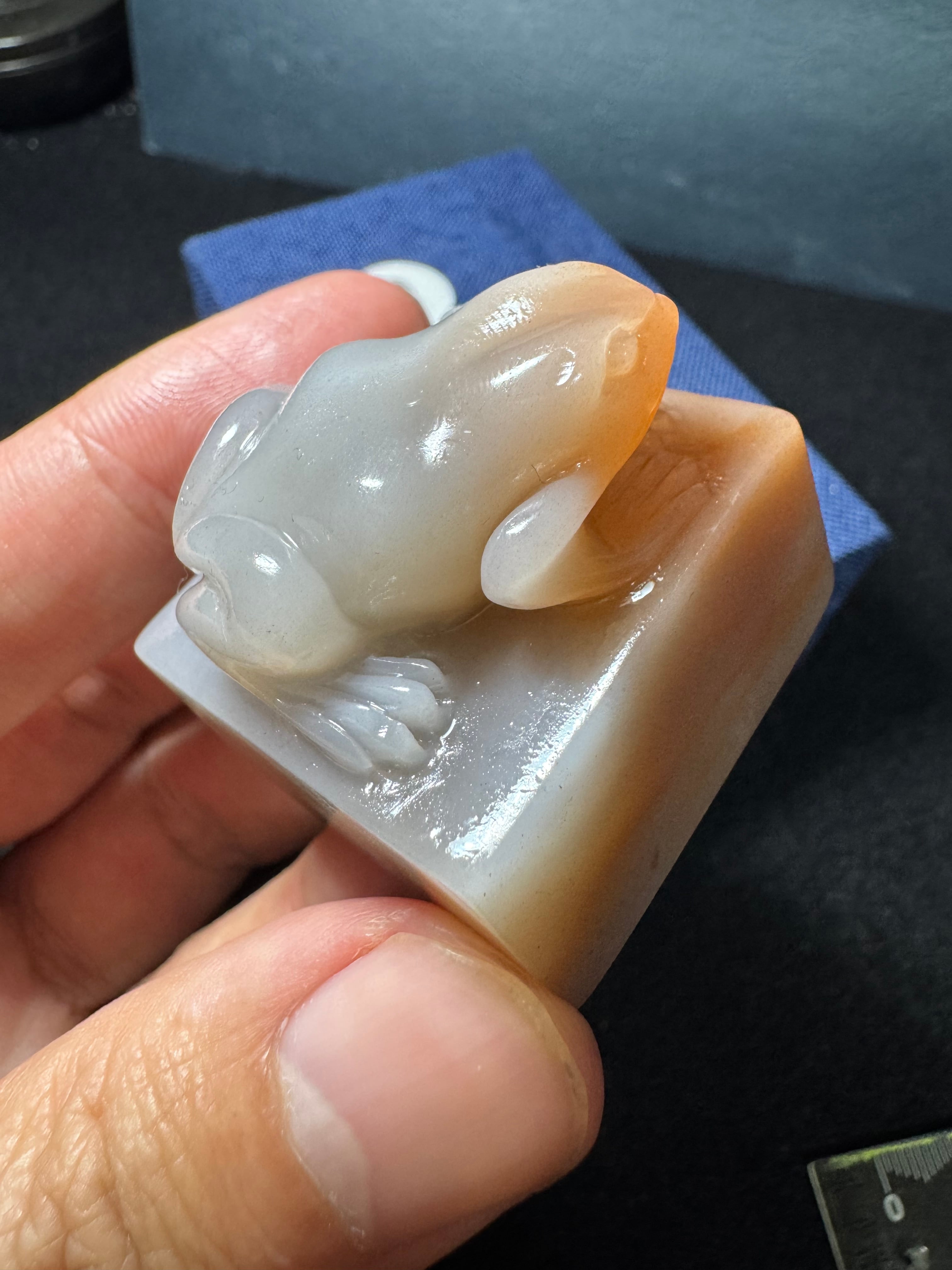 ラオス印材⑨ 青蛙33×33×30㎜ お得‼️ | 篆刻 松尾碩甫商店
