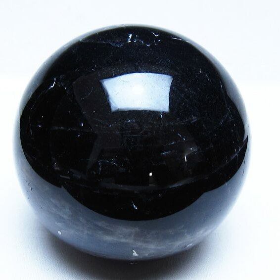 1.4Kg モリオン 黒水晶 丸玉 98mm スフィア 一点物 151-9388