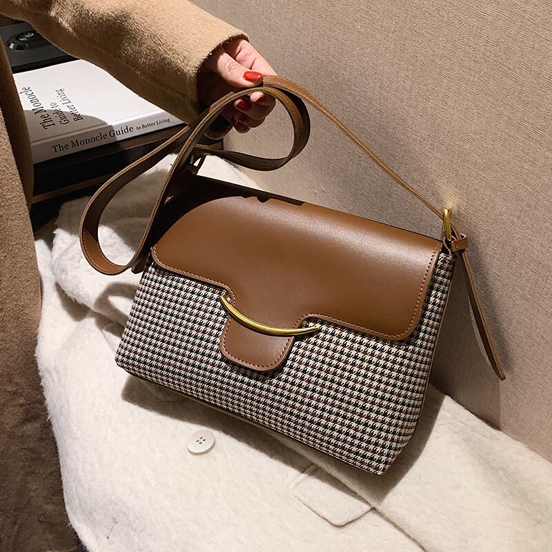 スタンダードシングル レトロ スクウェア メッセンジャーバッグ 手作りハンドバック7664469910