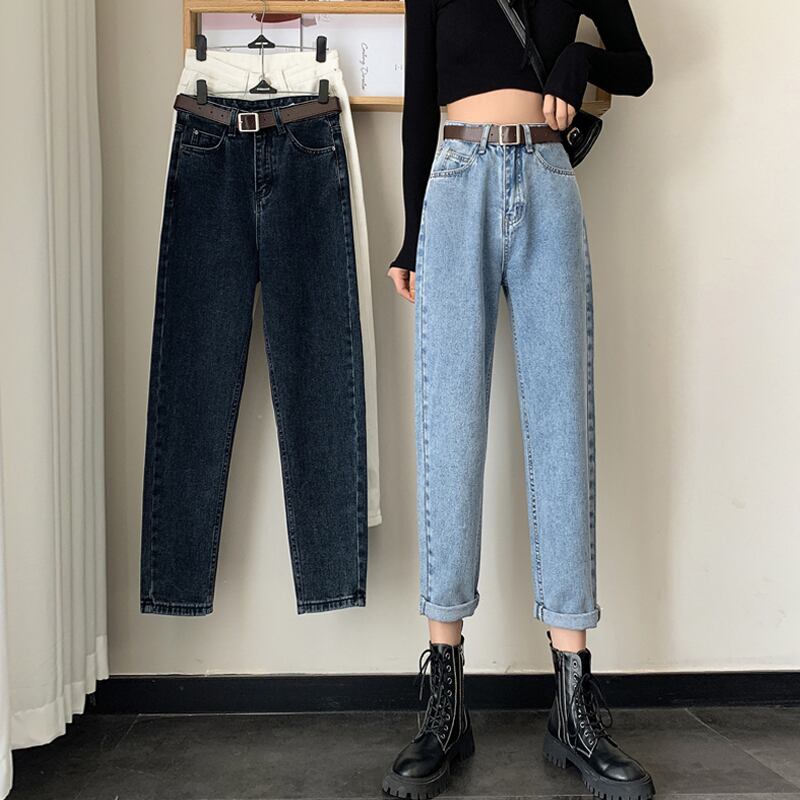 サマーパンツ ハイウェストジーンズ ルーズ レッド 夏物 スーパーモール19739326452