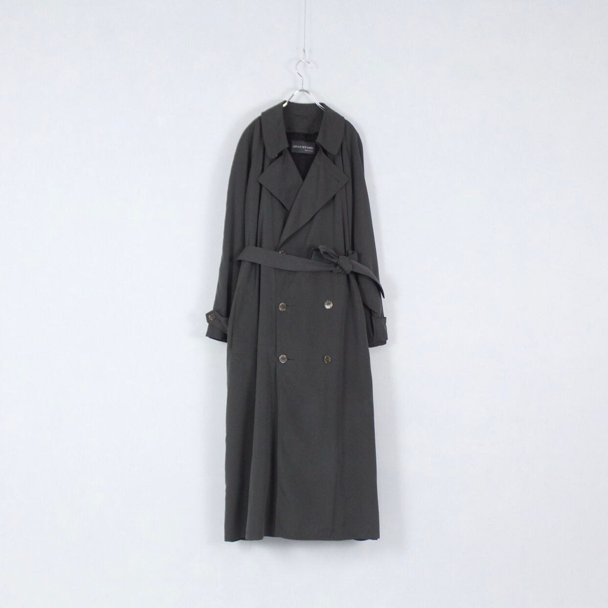 JONES NEW YORK チャコールグレー スムーストレンチコート 着脱 JONES NEW YORK チャコールグレー スムーストレンチコート 着脱