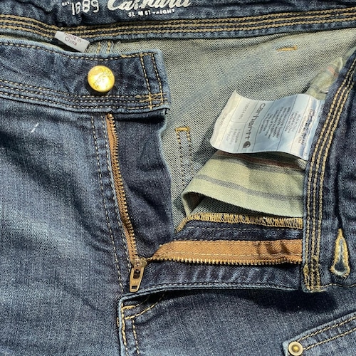 10s デニム ダブルニー カーハート Carhartt W30 L31 詳細写真8