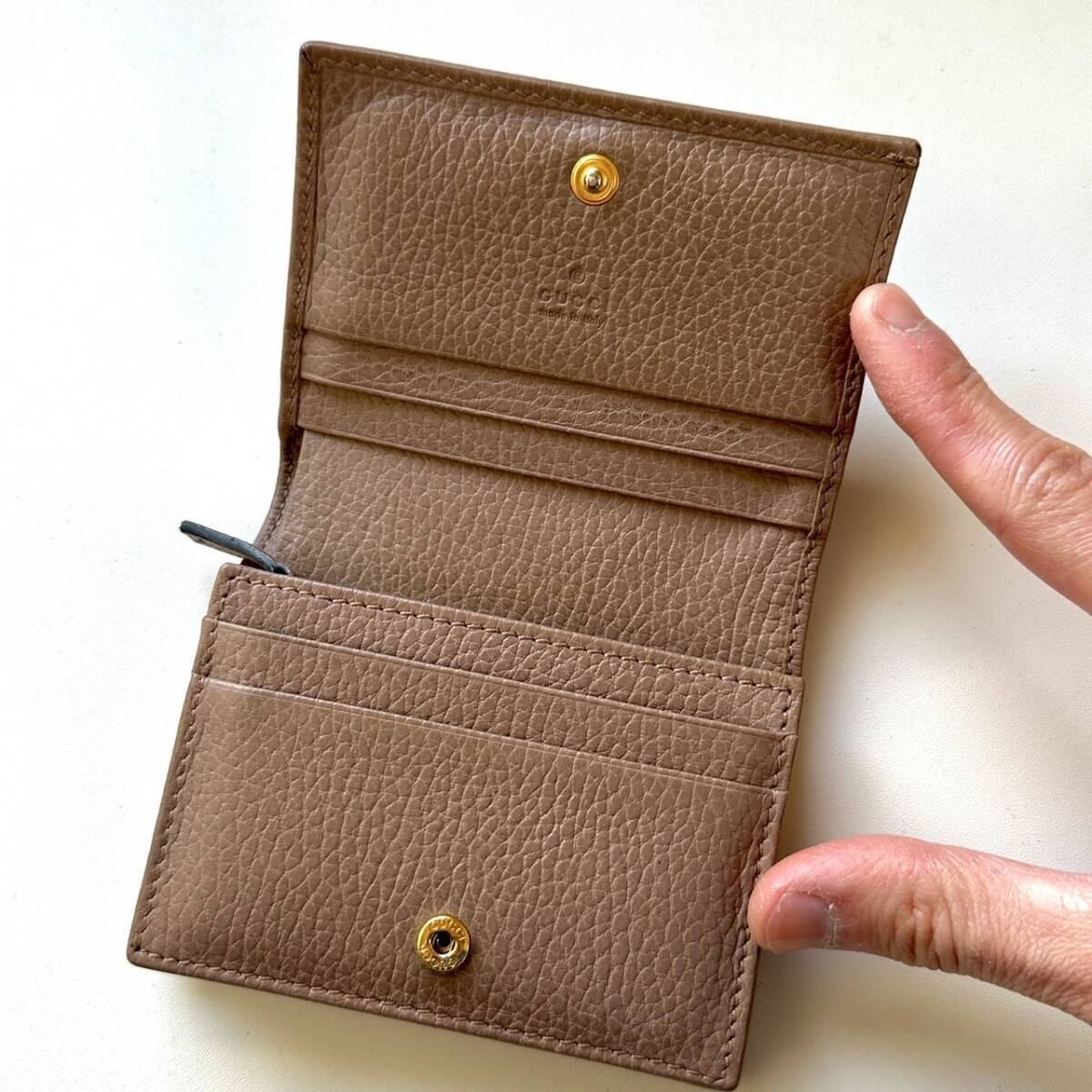 グッチ GUCCI 二つ折り財布 GGマーモント ベージュ系 | 万福財布