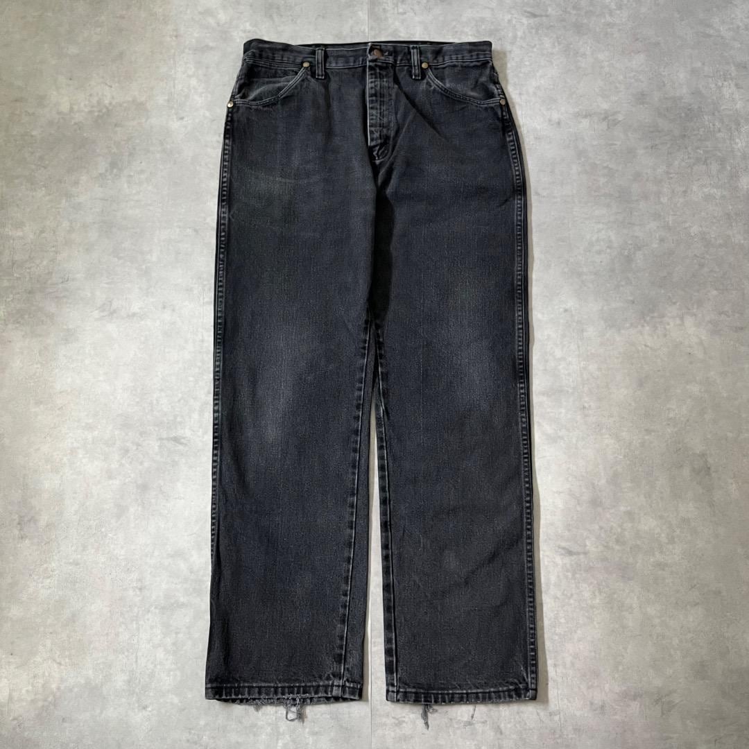 Wrangler ラングラー W34 デニムボトム 古着 90s 黒 16354