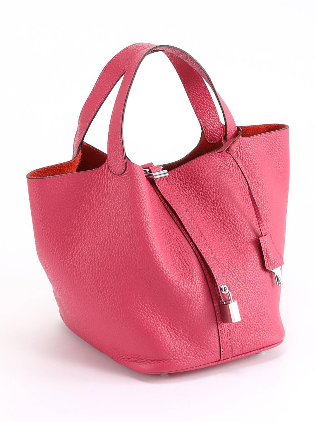 motte ピコタンスタイルレザーバッグ/ピンク