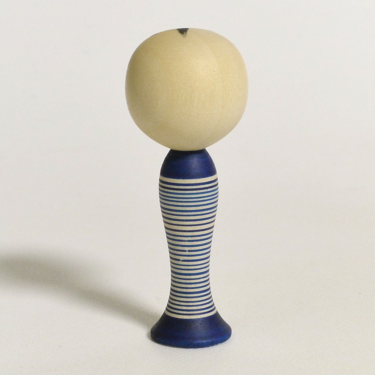 青のこけし（青のシリーズ） 約2寸 約6cm 鈴木明 工人（作並系）#2281