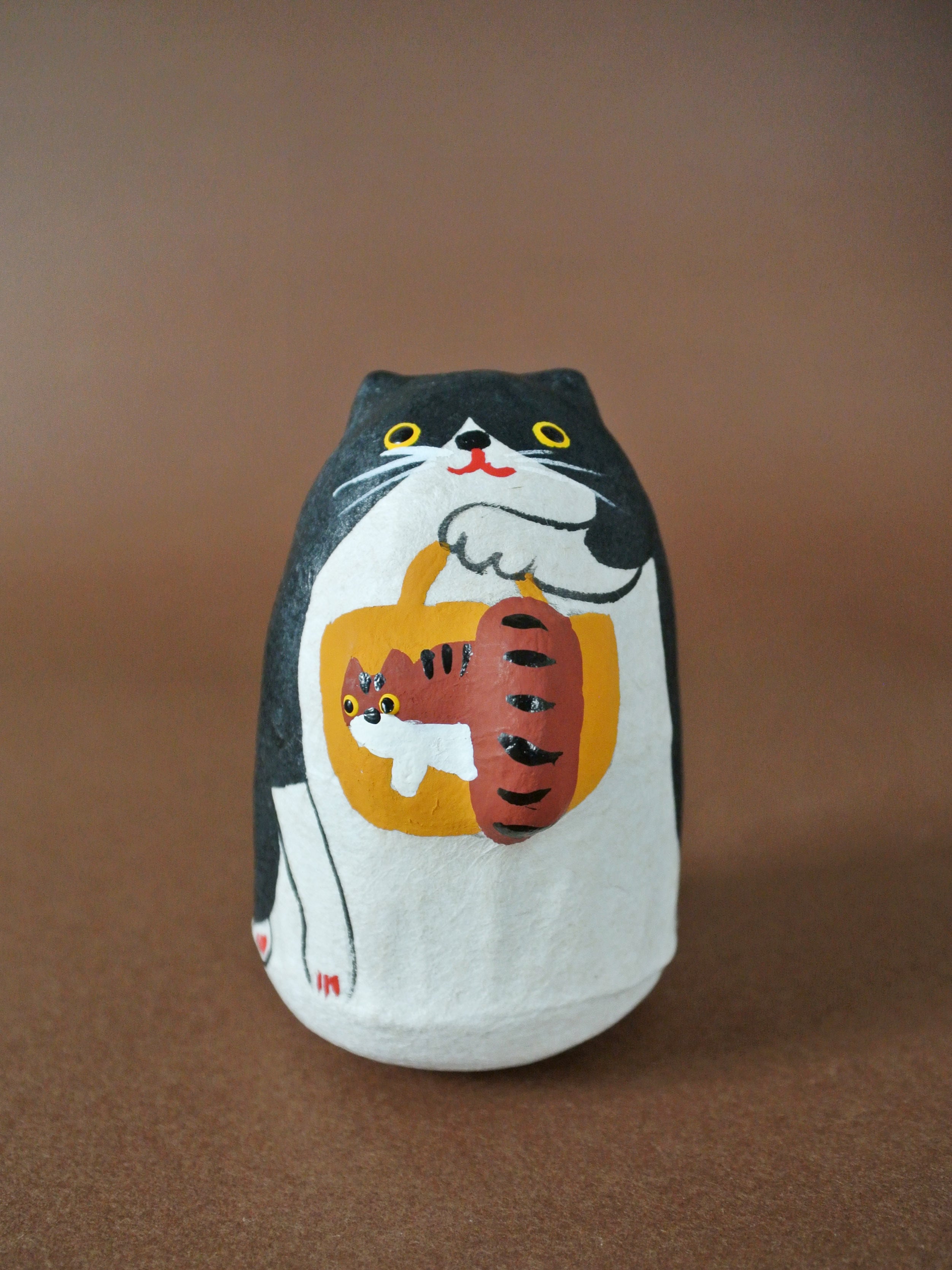 CAT IN DA HOUSE！ Cat face カゴ　サバ白　Small Cat face miniカゴ プラスチックスver. サバ白 | CAT IN DA HOUSE! ON