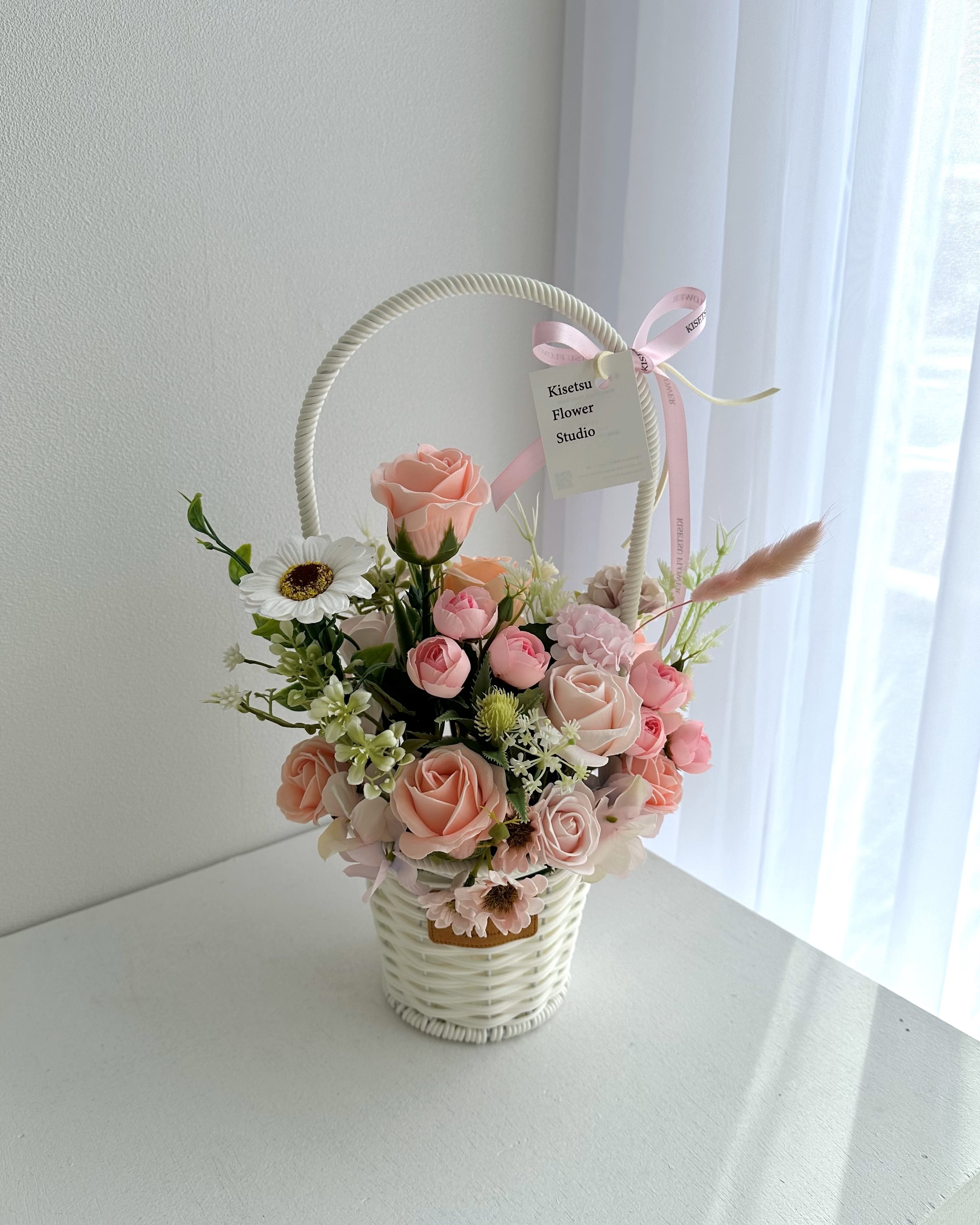 フラワーソープバスケット