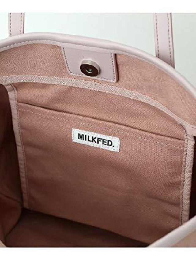 [ミルクフェド] トートバッグ FAUX LETHER PATCH TOTE 103203053015