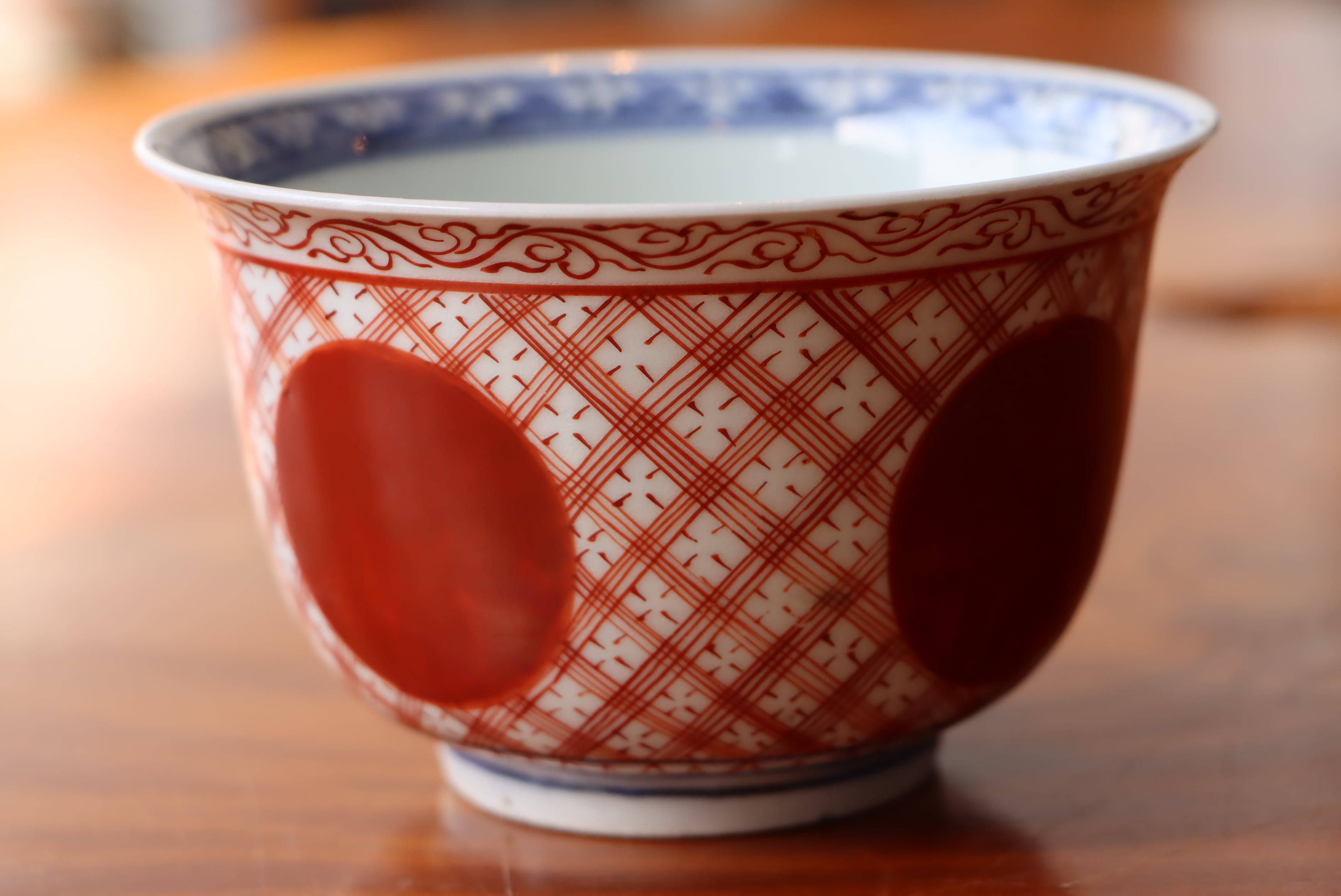 蓋茶碗 古伊万里 赤絵 赤玉文 どんぶり茶碗 | (有)新原美術 蓋茶碗 古伊万里 赤絵 赤玉文 どんぶり茶碗 | (有)新原美術