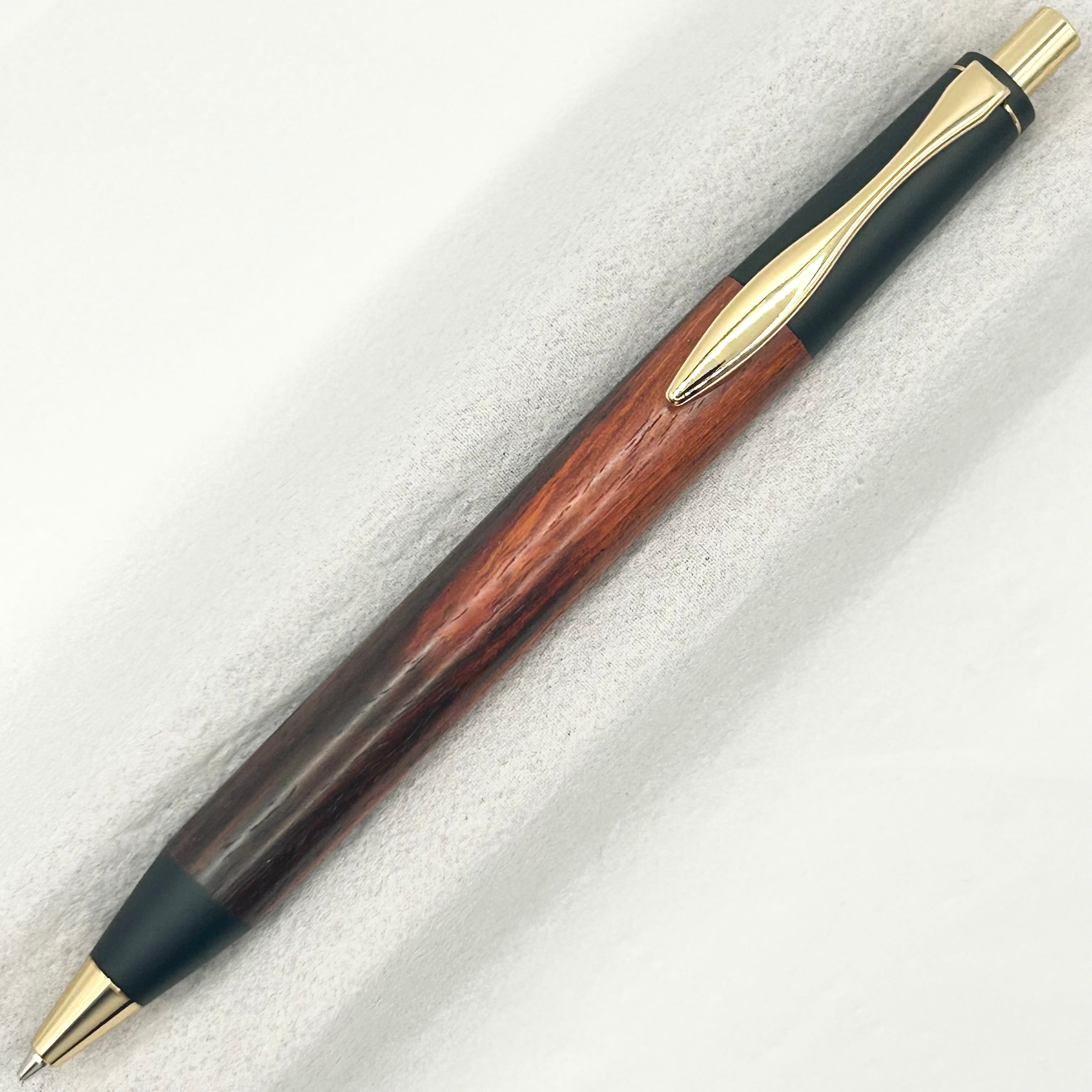 627 欅　変わり杢　木軸シャーペン　ボールペン 受注生産｜欅（ケヤキ〉木軸シャープペン〈回転式・シルバー〉※ 金具に