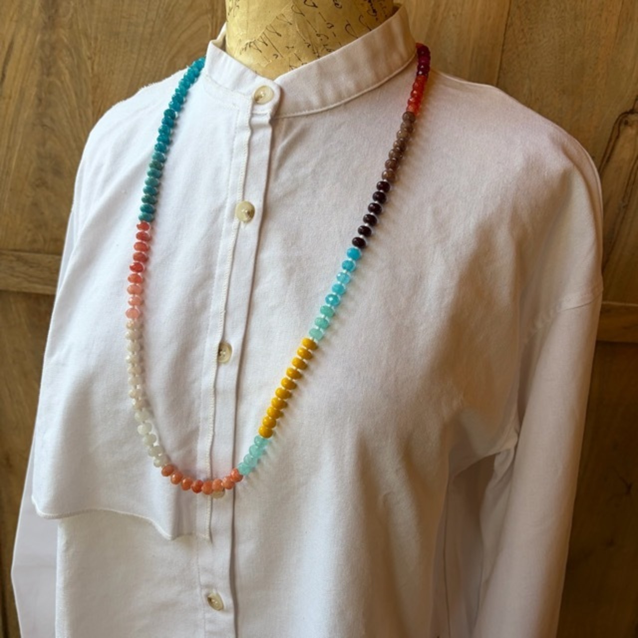 TOPANGA Jewelry Natural Big Gem Stone Long Necklace　ナチュラルビッグジェムストーンロングネックレス　　ナチュラルストーン　天然石　パワーストーン