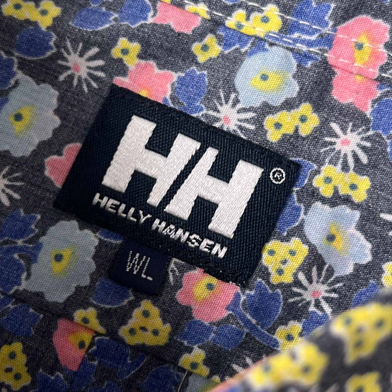 HELLY HANSEN ヘリーハンセン 花柄 BD ボタンダウン 半袖シャツ WL/マルチ レディース アウトドア