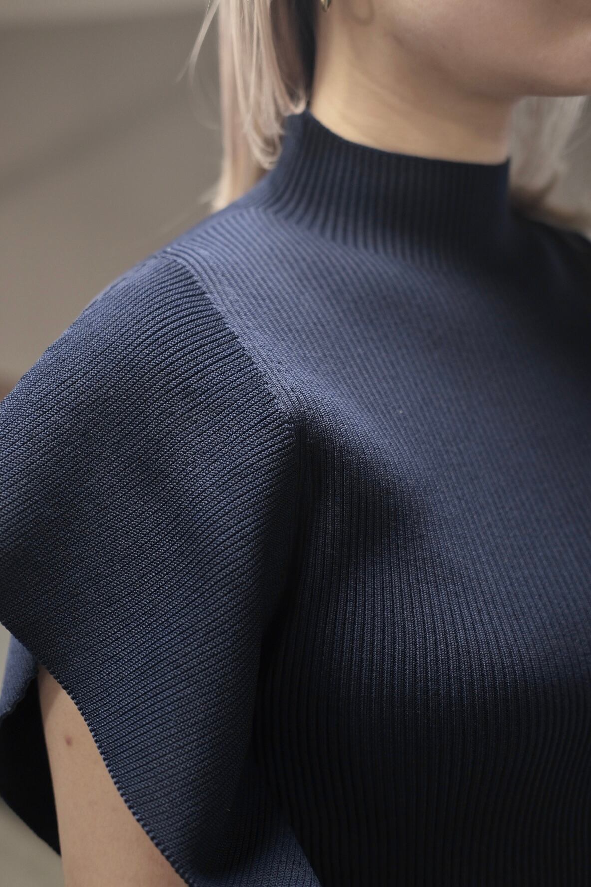 CFCL】PORTRAIT CREASE TOP -NAVY- | loop