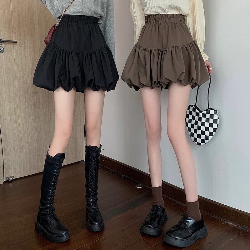 スカート レディース ミニスカート ギャザースカート ミニ ミニ丈 ワイド かわいい 大人可愛い カジュアル フェミニン おしゃれ お洒落 こなれ感 ラフ ラブリー キュート ガーリー 個性的 ロマンチック 抜け感 送料無料 存在感 無地 学生 通学 デート お出かけ 女子会 休日 旅行 散歩 カフェ巡り 街歩き お買い物 S M L XL ブラック 黒 ブラウン 茶色 春 夏 10代 20代 韓国 韓国系 着回し 普段使い 体型カバー 美脚 脚長 ギフト プレゼント ファッション コーデ モテ トレンド