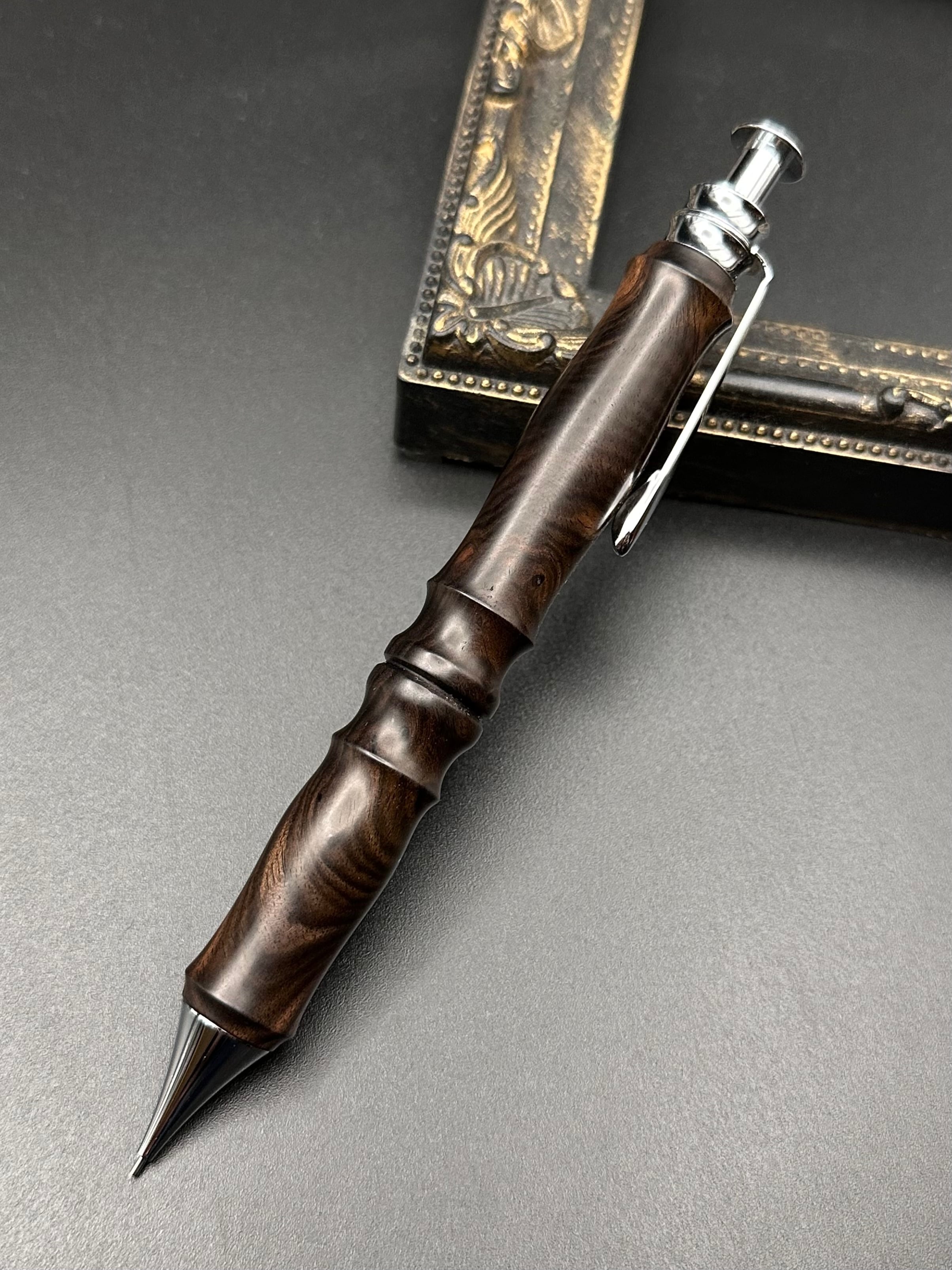 黒檀(瘤)極上縞杢※おまけ付き/木軸サンピューラ | Flamberg