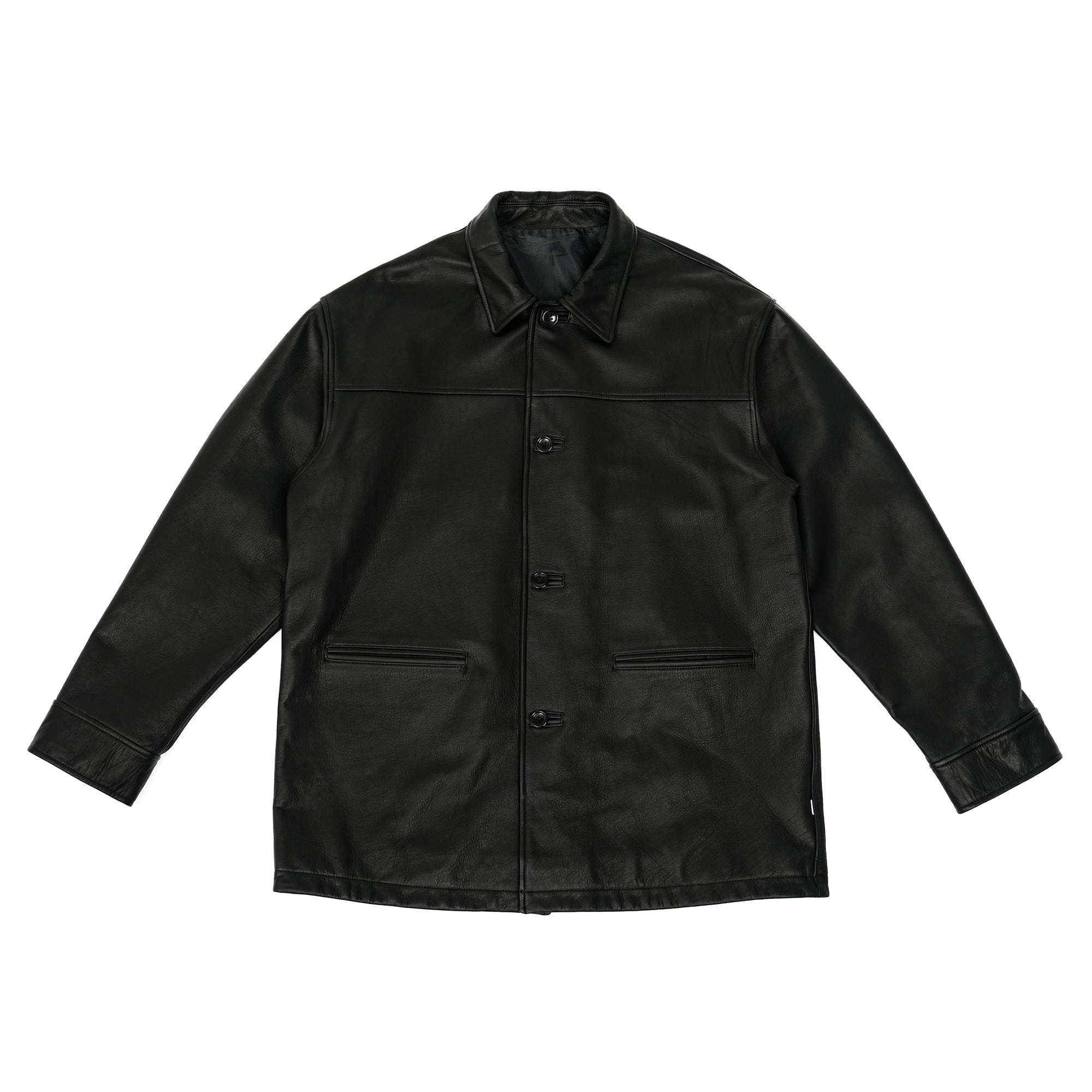 Recycled Nylon Water-repellent Zip-up Jacket (Black) | OVY
