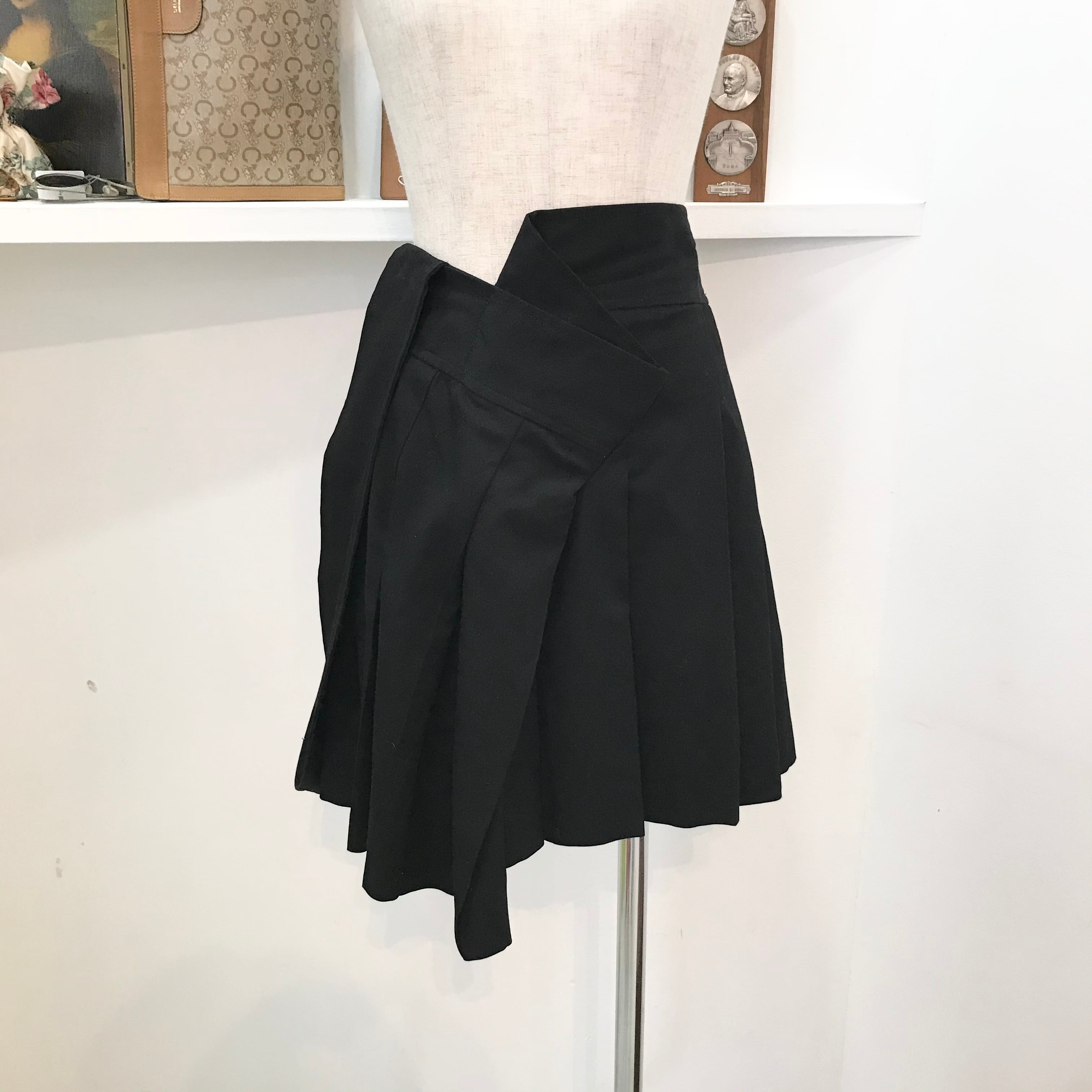 JUNYA WATANABE COMME des GARCONS MAN/skirt/pleats/黒色/サイズM 