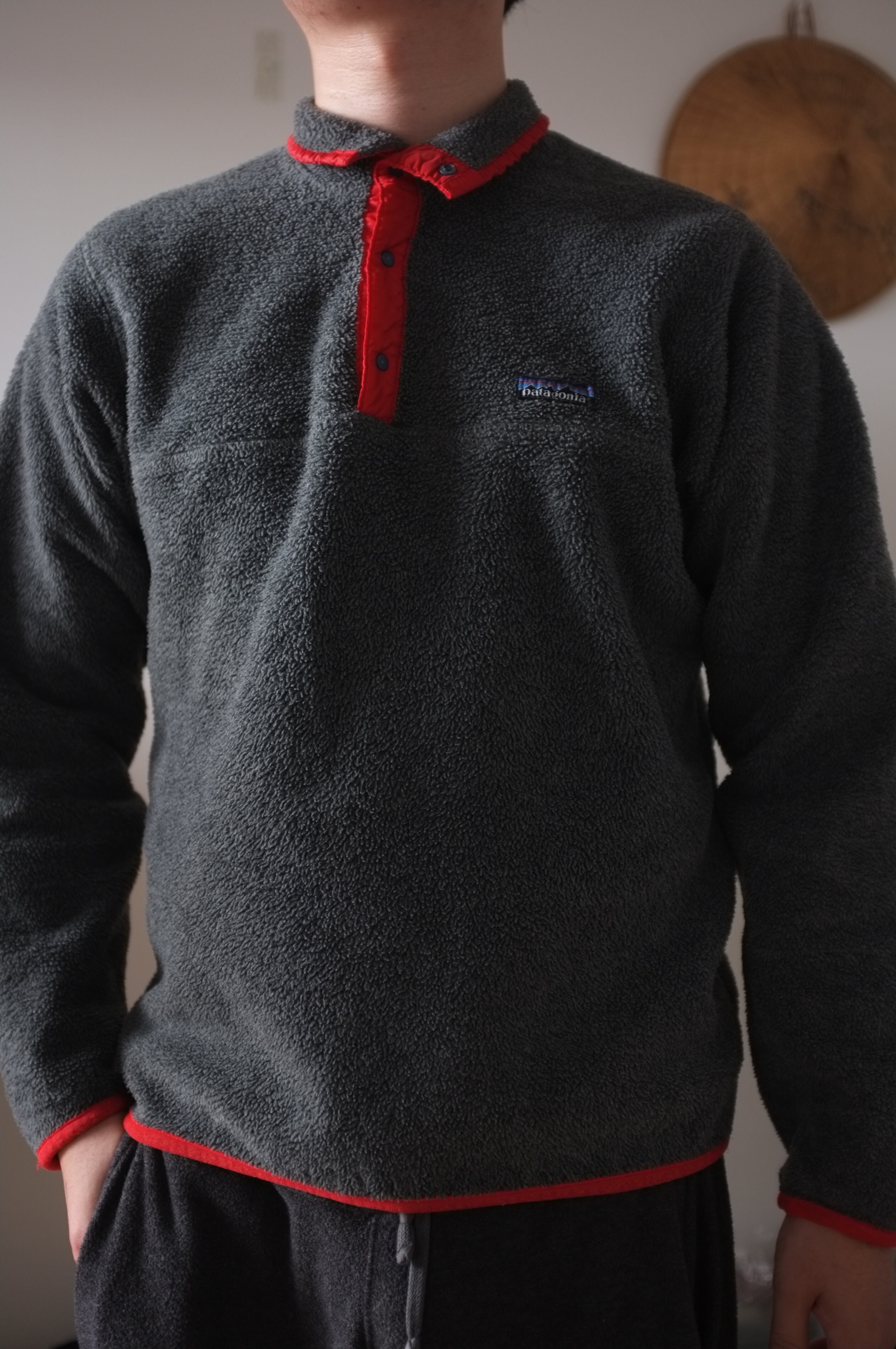 希少ブラック] 80s Patagonia Zip Pull Over L パタゴニア 3/4ジップ