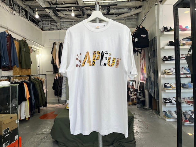 SAPEur SAFARI ANIMAL LOGO TEE TEE WHITE LARGE 16019