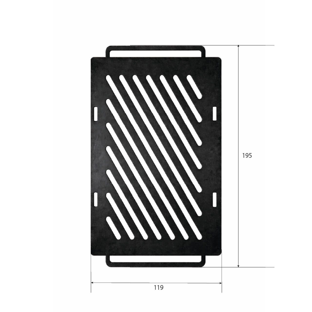 焼肉鉄板 / キャプテンスタッグ カマド スマートグリル B6型用|黒皮鉄3.2mm B6鉄板 CAMP DEPT