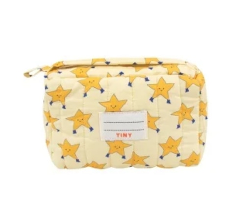 tiny cottons DANCING STARS SMALL POUCH dusty yellow SS24-429