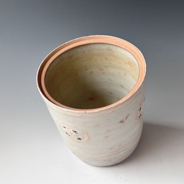 茶道具 御本 三島 狂言袴 水指 清水茂生 共箱 萬古焼 高麗 陶芸 棚 