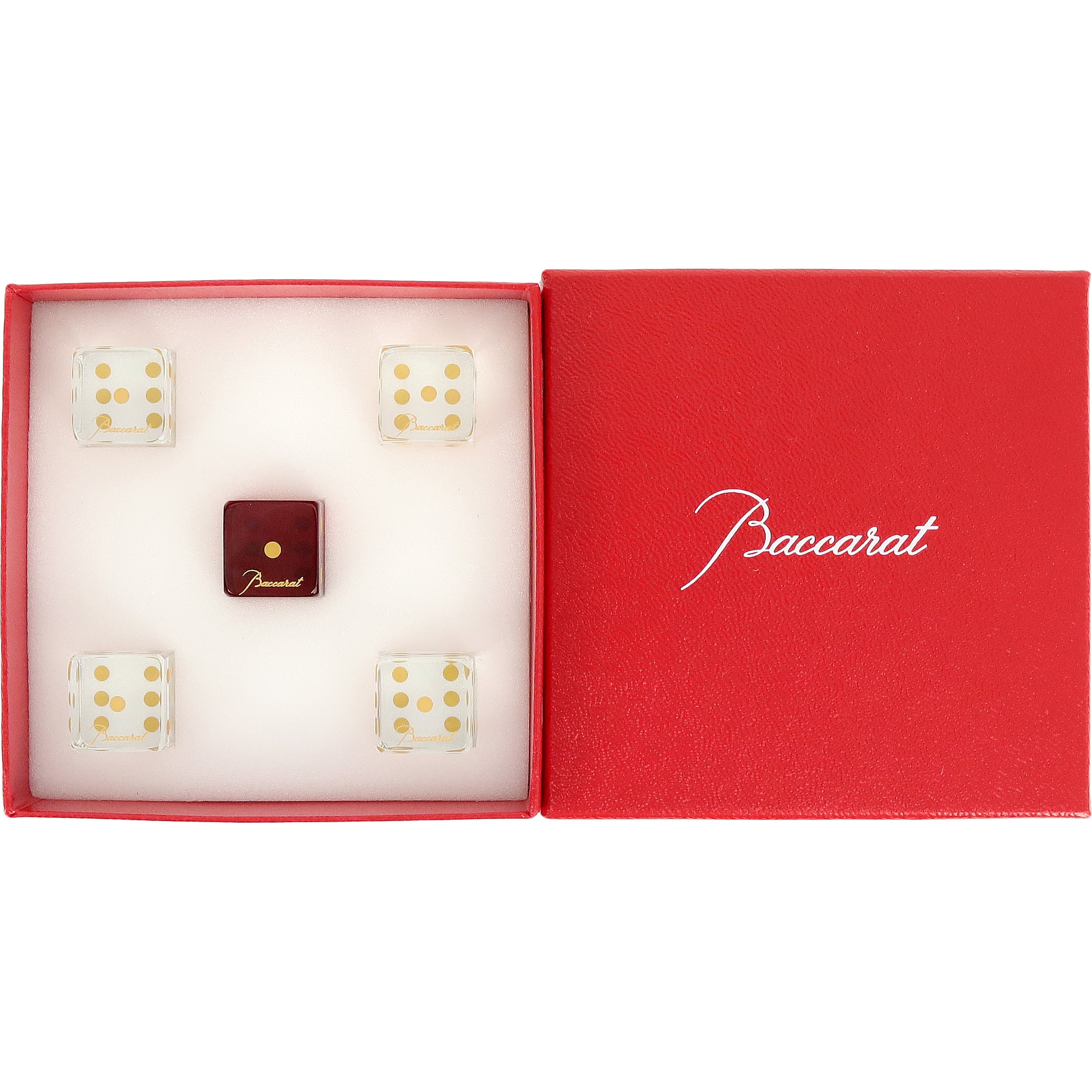 New BACCARAT バカラ ダイス セット サイコロ 2813755 クリスタル