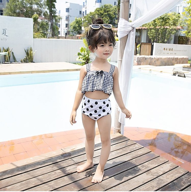 水着 子供 タンキニ チェック ドット セパレート ギンガムチェック ビキニ キッズ 子供用 ガール 柄 人気 おすすめ かわいい おしゃれ トレンド プール 海 プレゼント 贈り物 プレゼント 韓国 韓国子供服 80 90 100 110 1 130 140 1歳