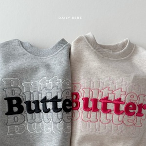 «Sold out»«ジュニアサイズあり»«daily bebe» バター刺繍mtm 2colors