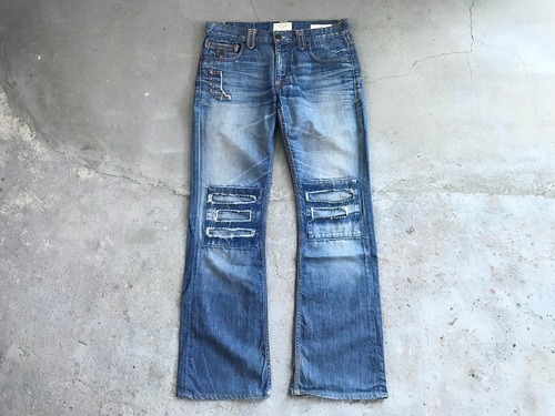 TAVERNITI SO JEANS remake flared denim pants