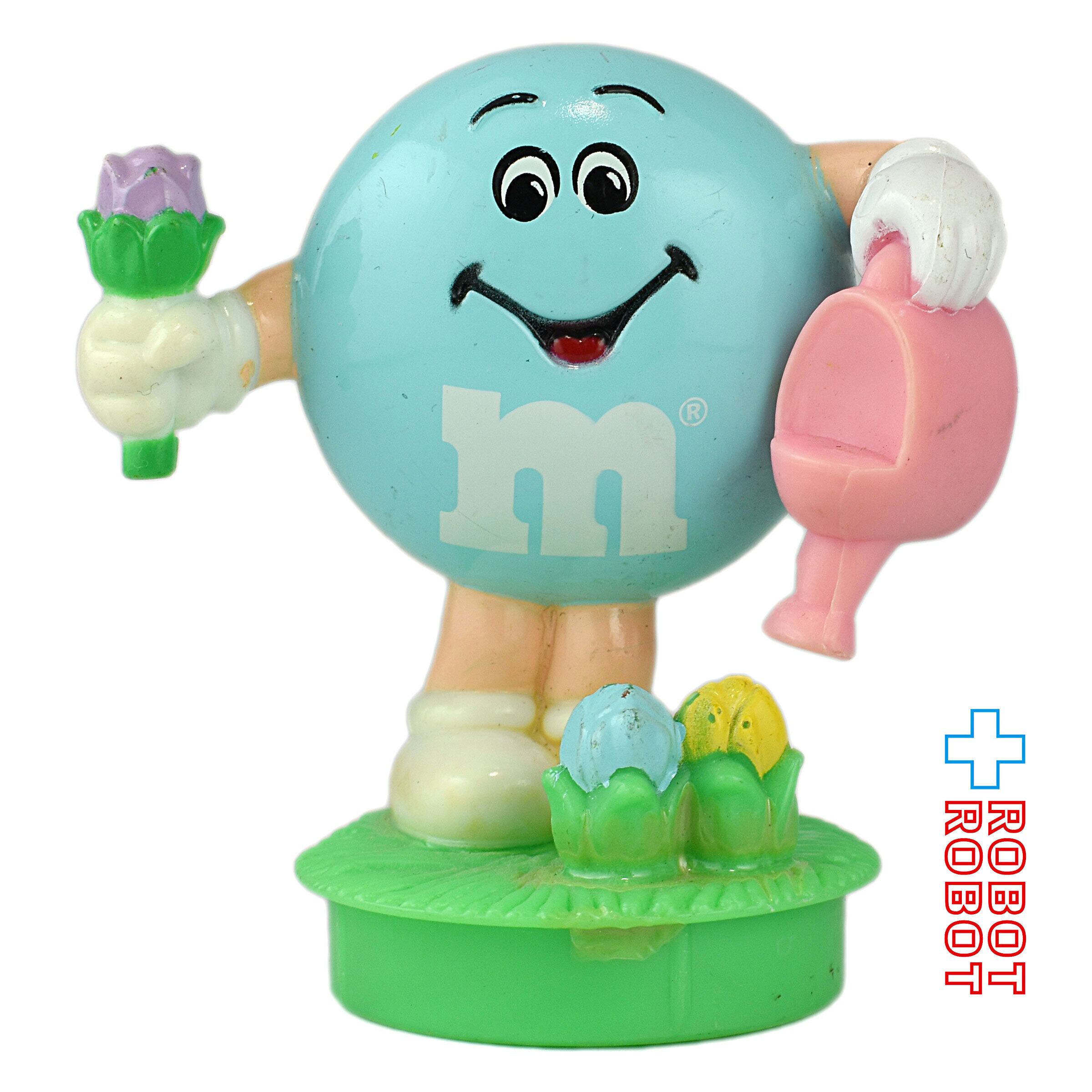 エムアンドエムズ　イースター　ブルーウィズ　ボウタイジム・ショアー・スタチュー M&M's 1995 キャンディー・コンテナ フィギュア トップス パステル