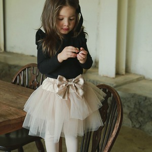 冬肩フリルハイネックインナーT4色