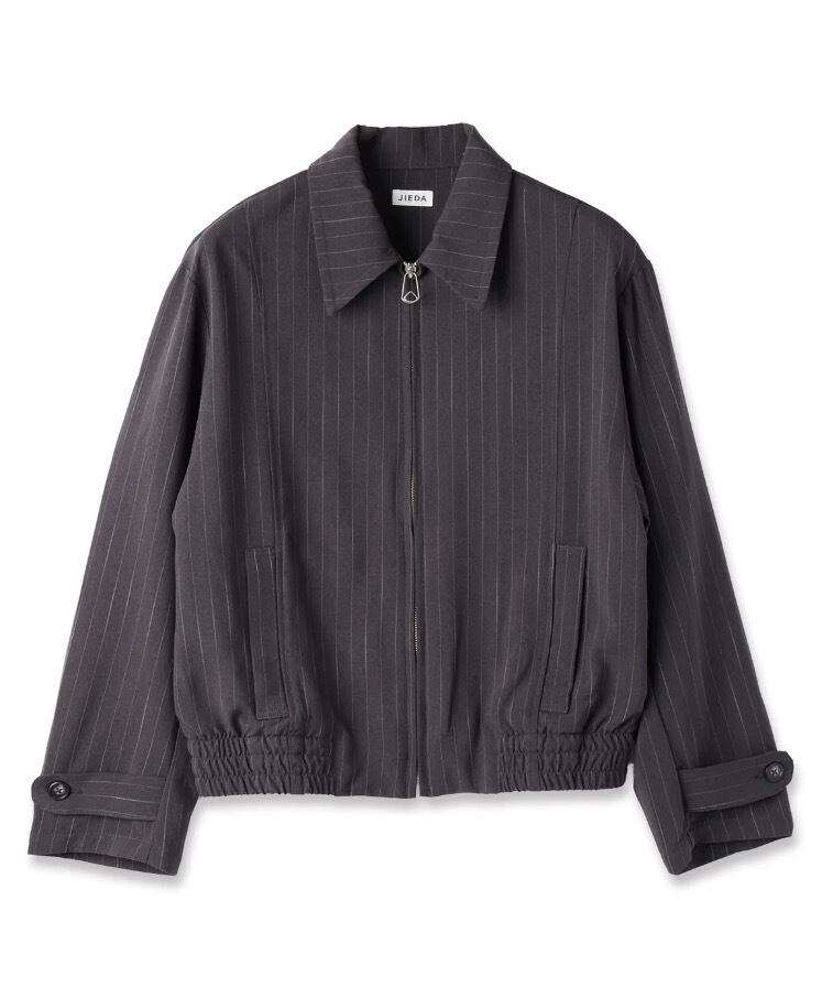 26SS】JieDa STRIPE ZIP JACKET(GRAY) JIE-26S-JK01 | IAAAM ONLINE STORE