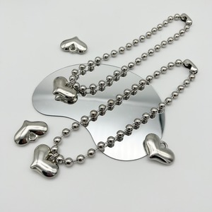 Heart ball chain necklace